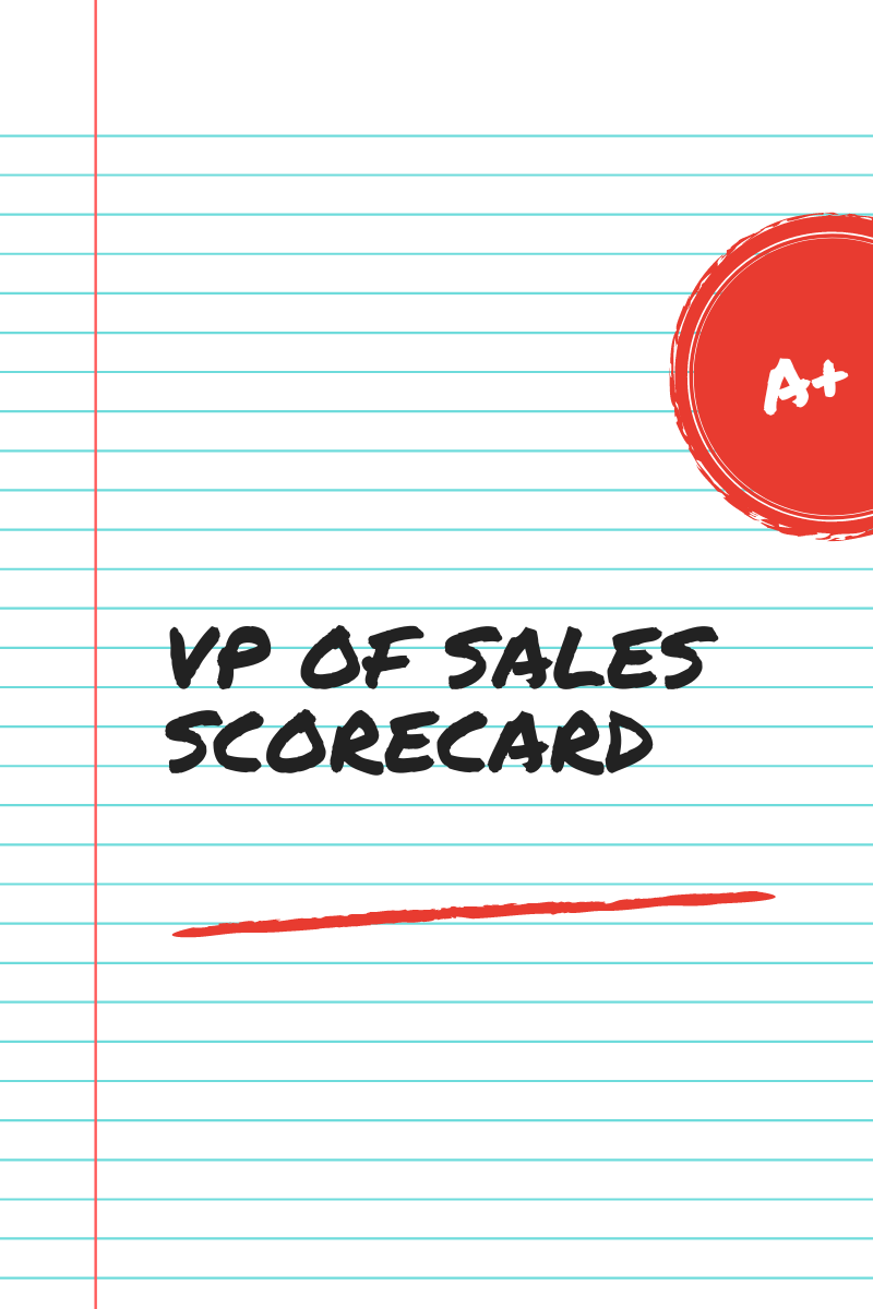 VP of Sales scorecard